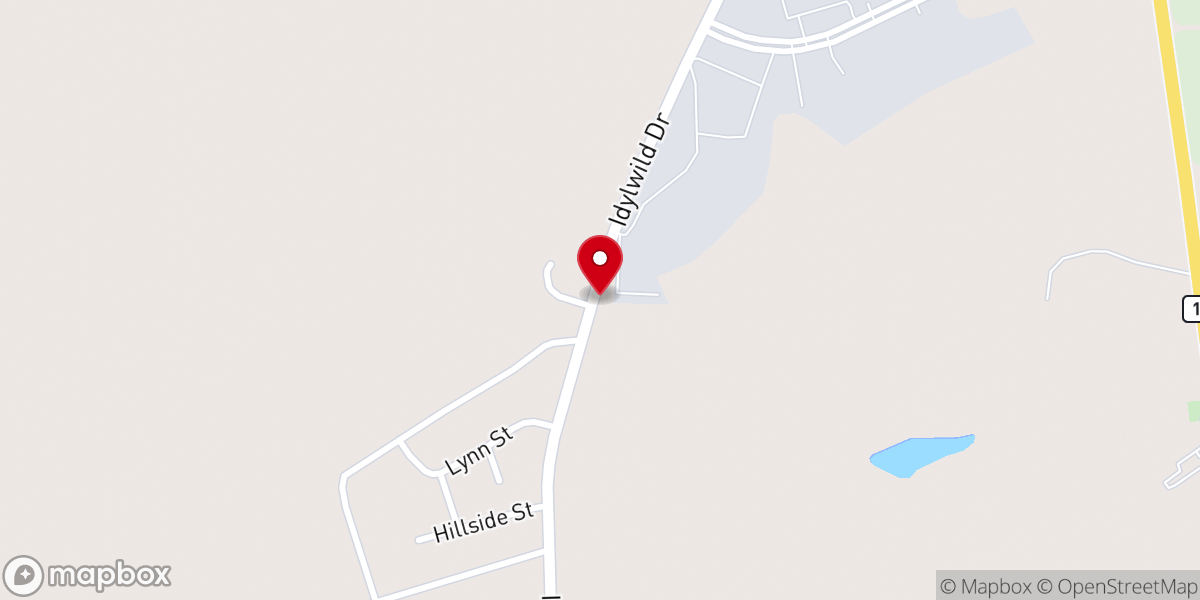 Map showing location of St. Galilee Baptist Church