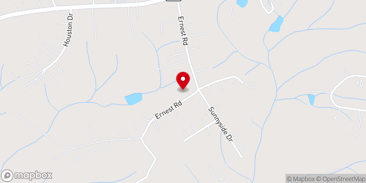 Map showing location of Calvary Covenant Church