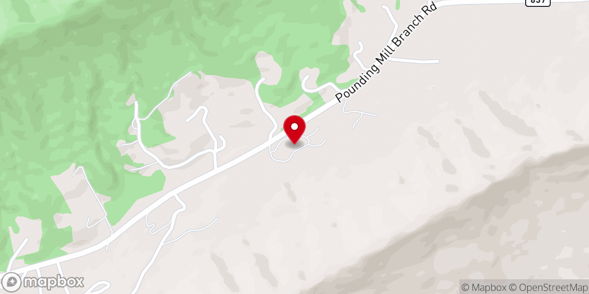 Map showing location of Camp Evangel