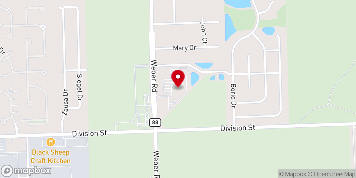 Map showing location of Blanchette Catholic Center