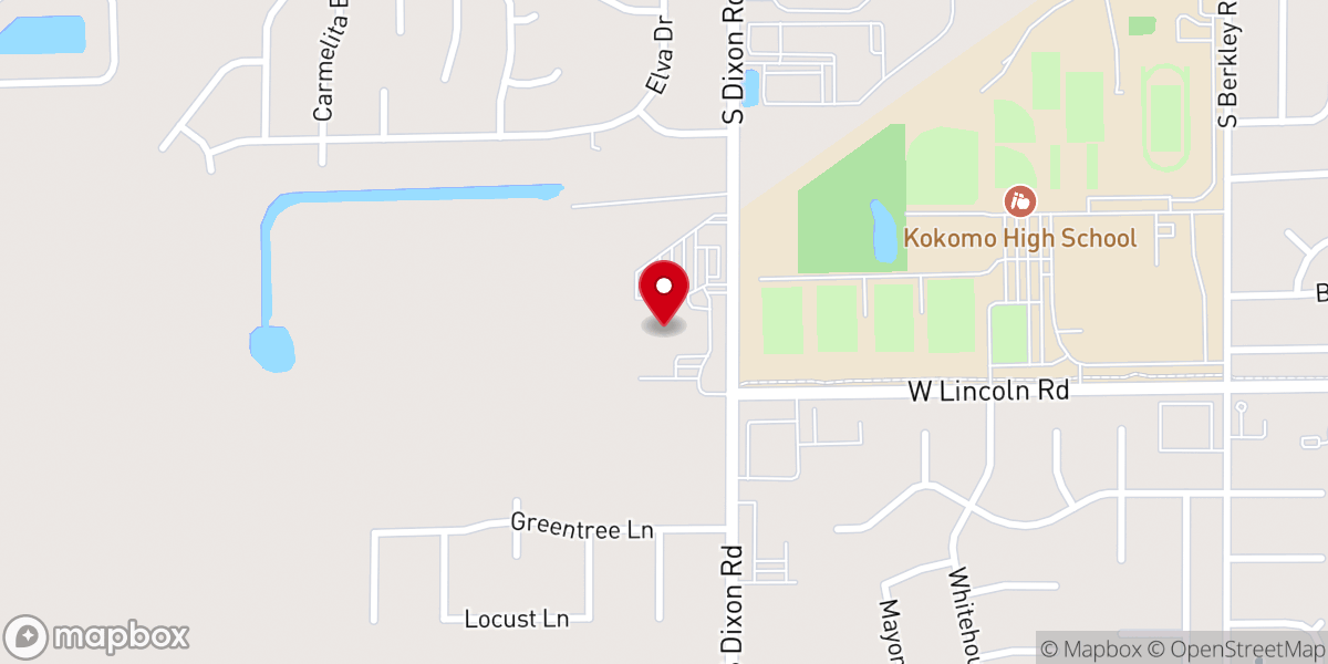 Map showing location of Bible Baptist Church