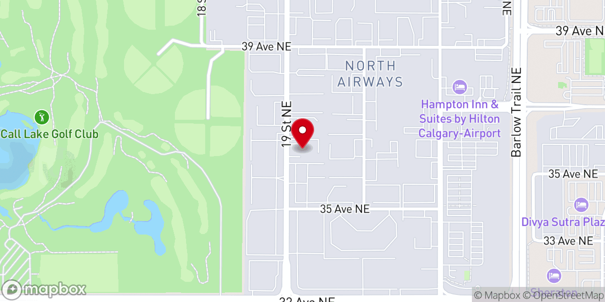 Map showing location of RCCG Rehoboth Assembly, Calgary
