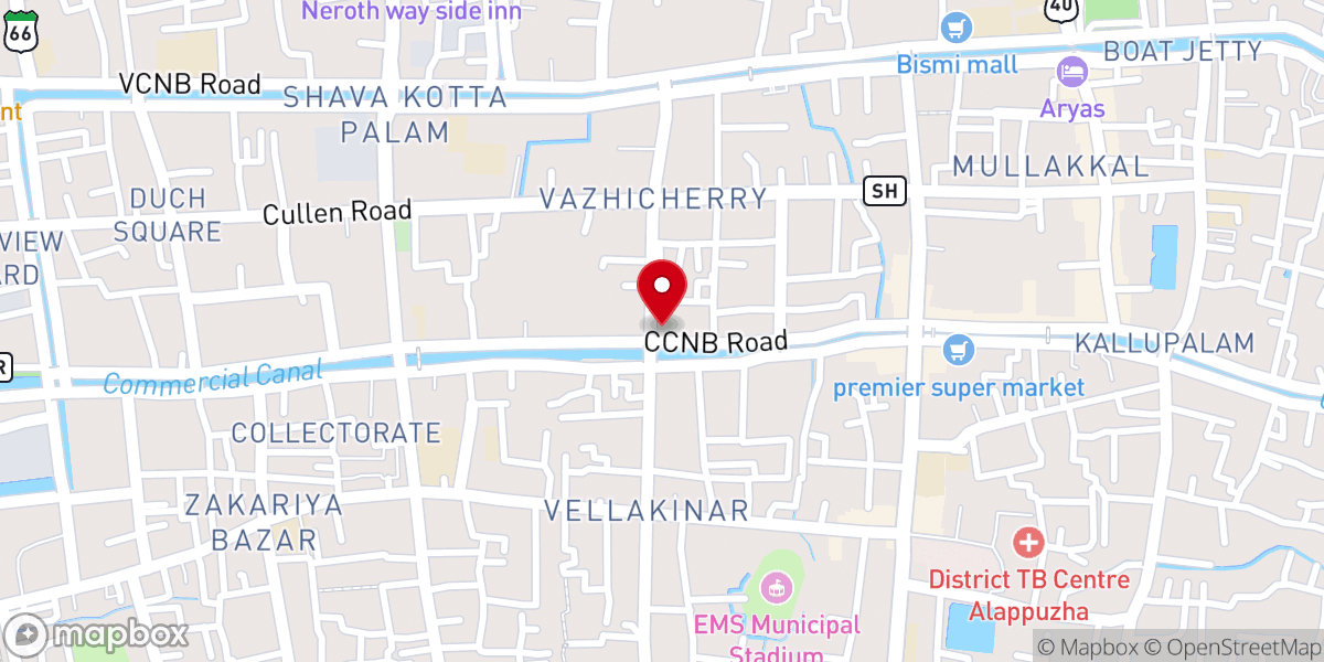 Map showing location of St. George Syro Malabar Catholic Church