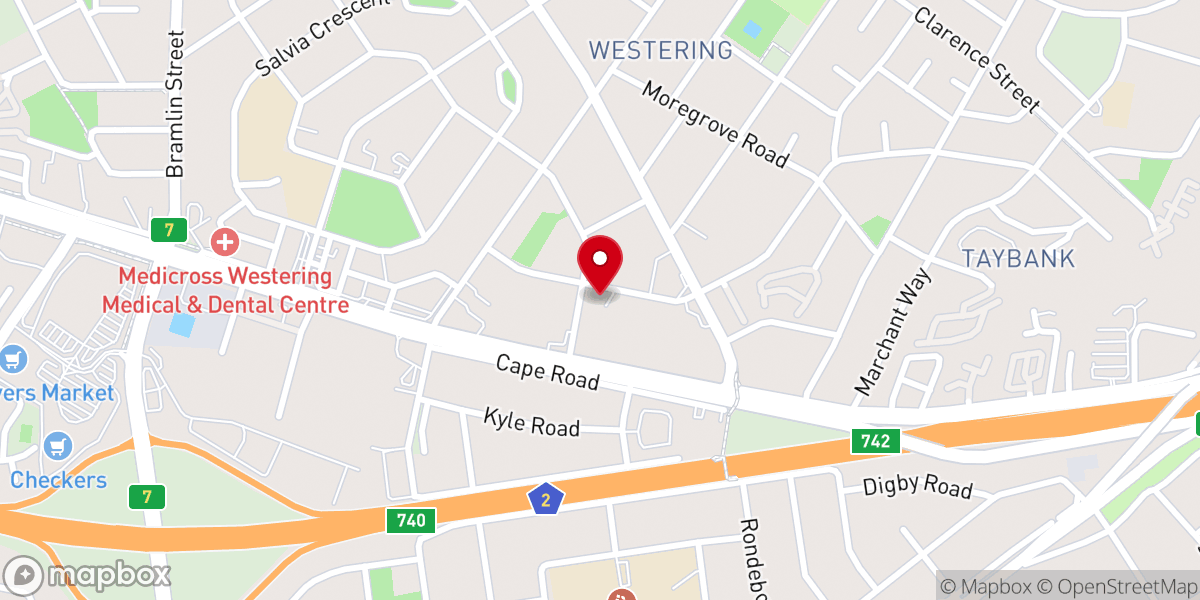 Map showing location of The Open Door Church