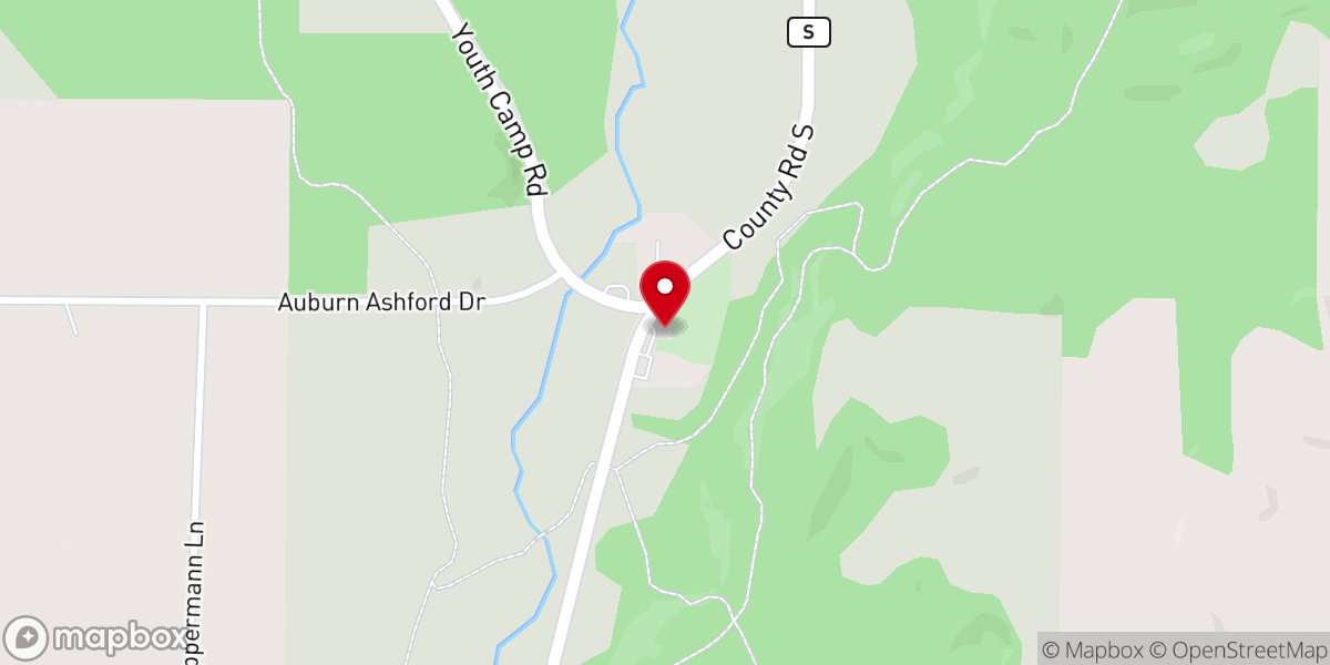 Map showing location of St.John Lutheran Church