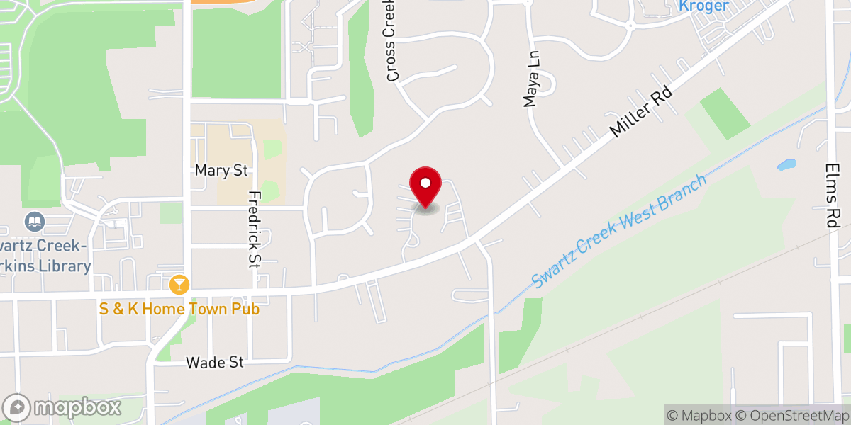 Map showing location of United Methodist Church