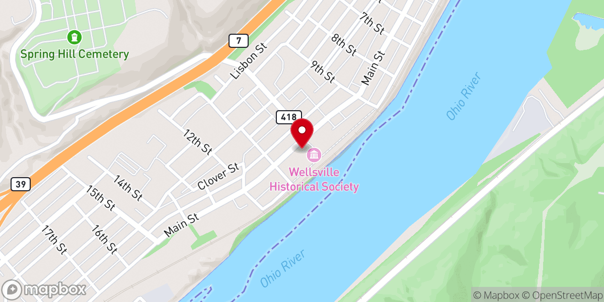 Map showing location of Central United Methodist Church