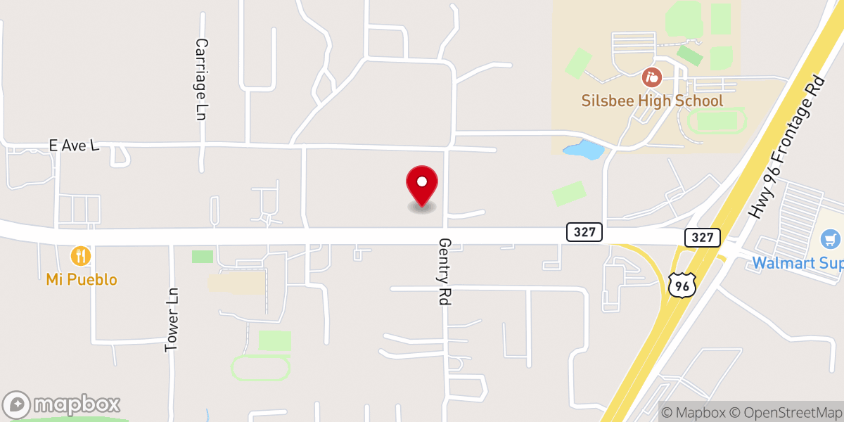 Map showing location of Trinity Baptist Church