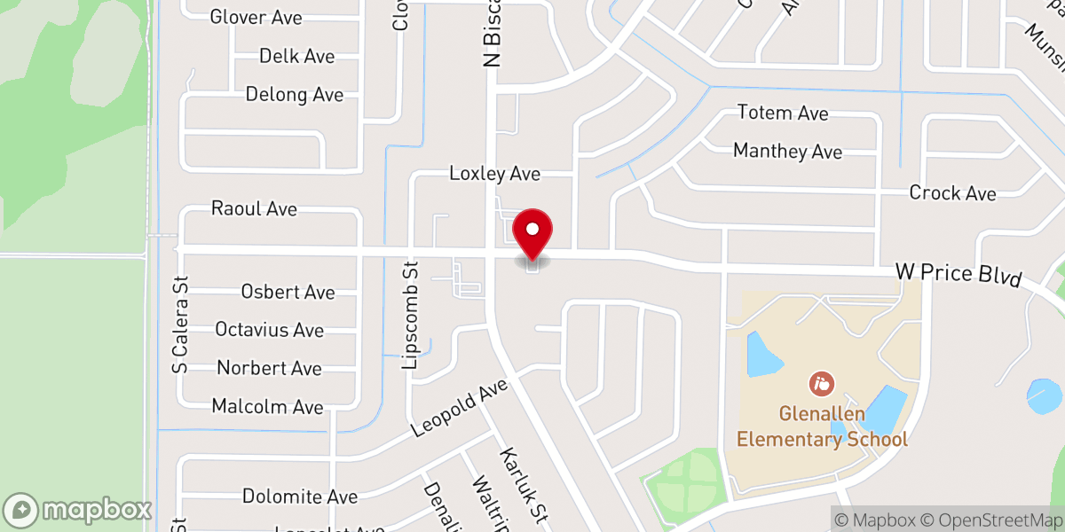 Map showing location of New Apostolic Church