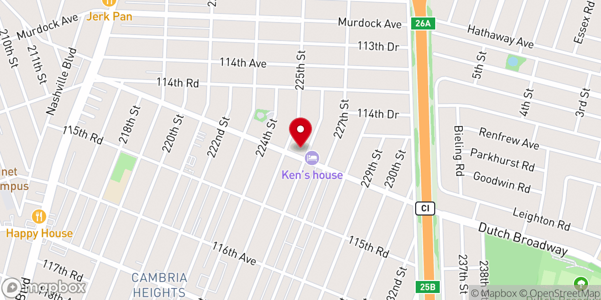 Map showing location of Prince of Peace Lutheran Church