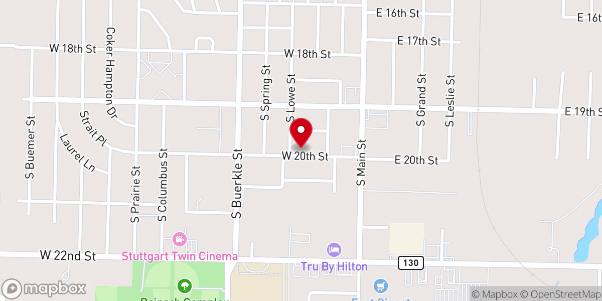 Map showing location of Seasons Apartments