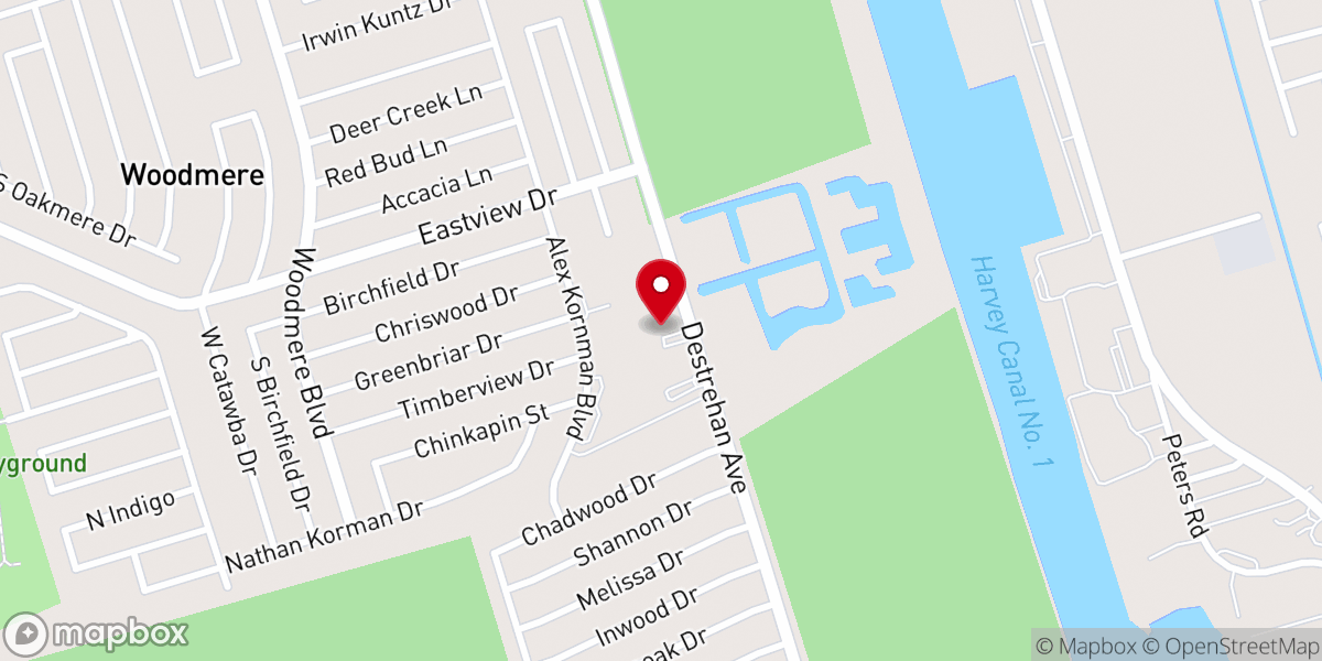 Map showing location of Christ Our Savior Lutheran Church