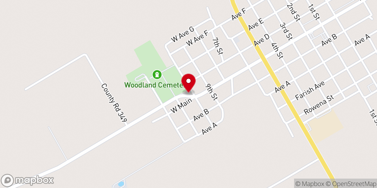 Map showing location of St Paul Baptist Church
