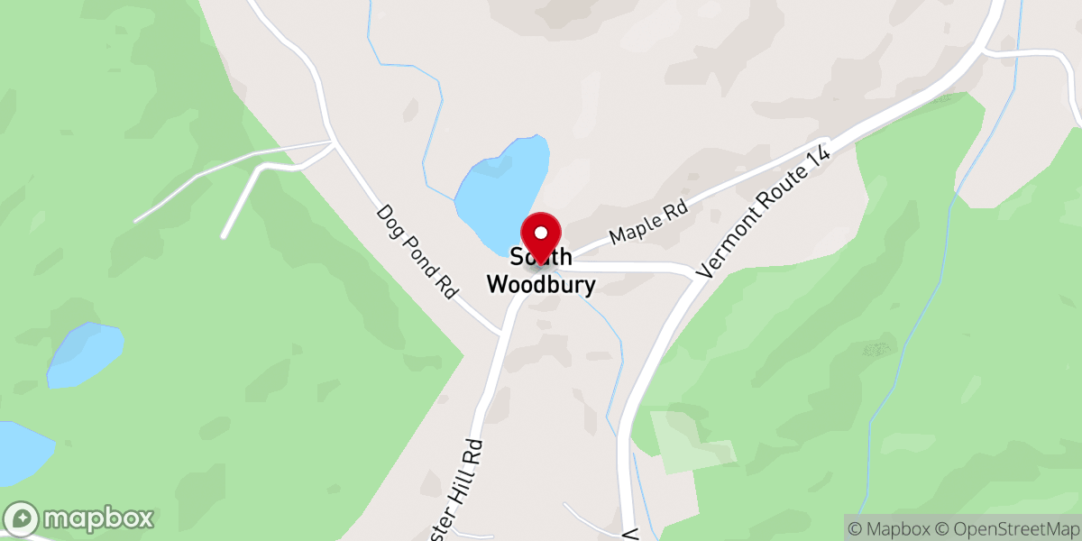 Map showing location of South Woodbury