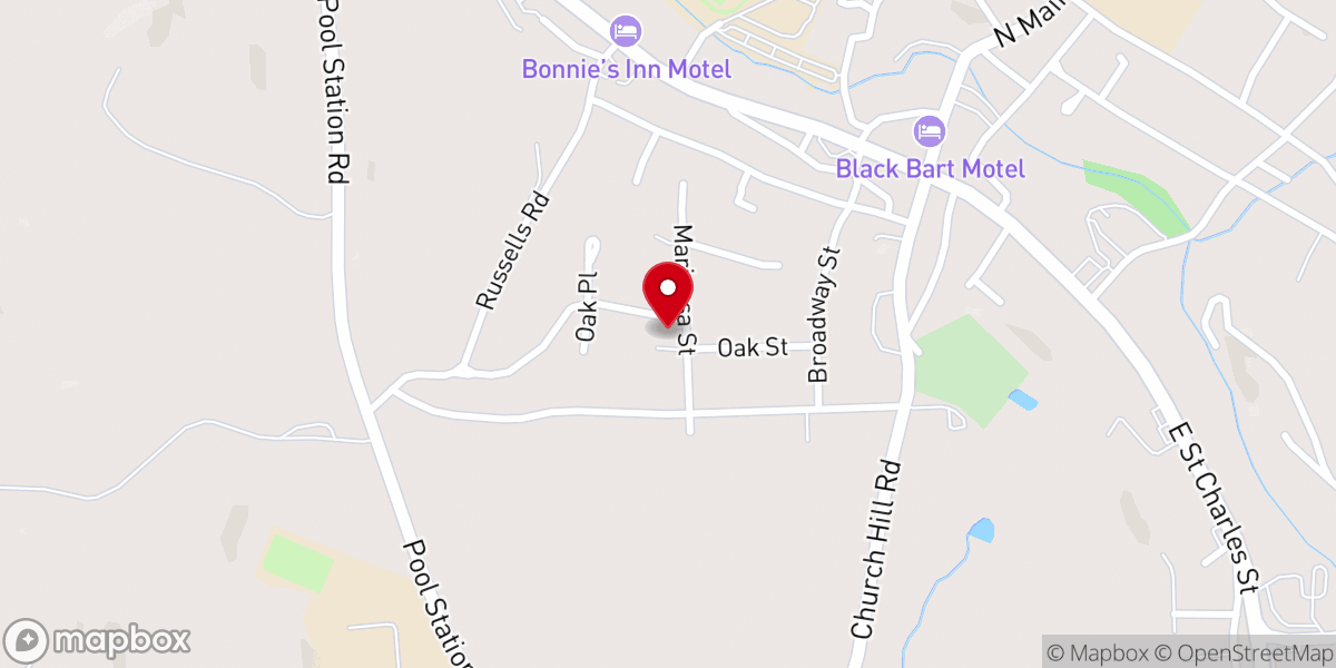 Map showing location of San Andreas Seventh-day Adventist Church