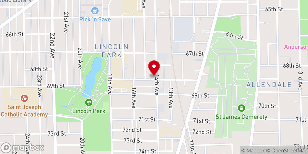 Map showing location of The Fellowship Church