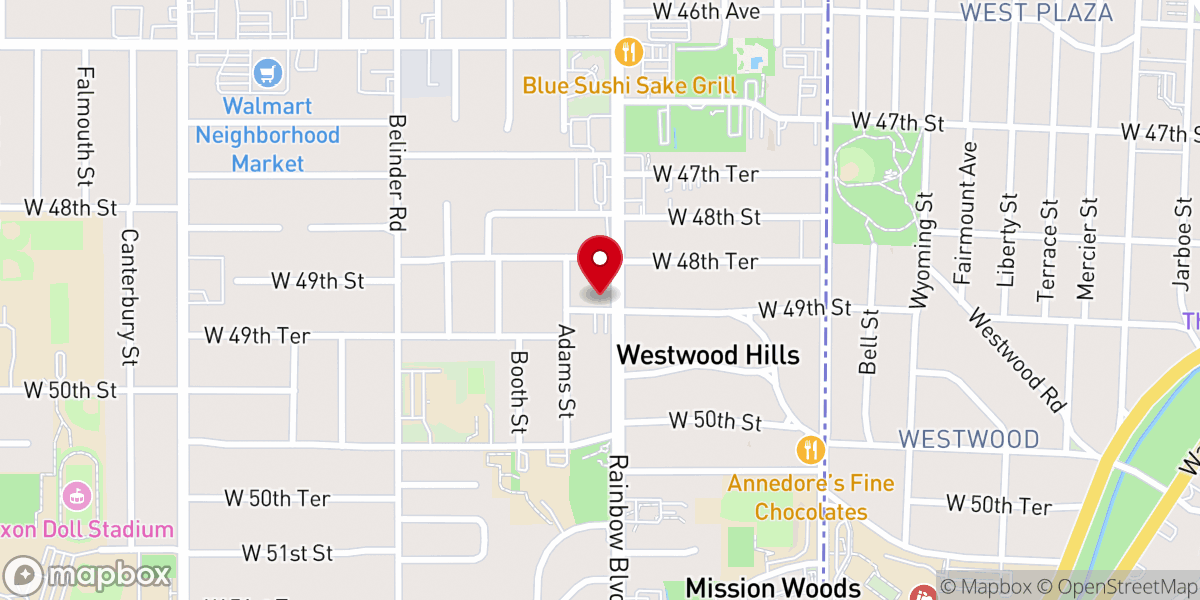 Map showing location of Awaken Church KC