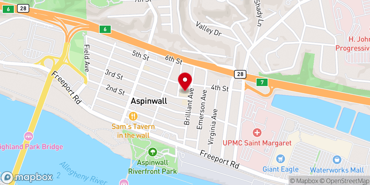 Map showing location of Saint Scholastica Church - Christ the King Parish