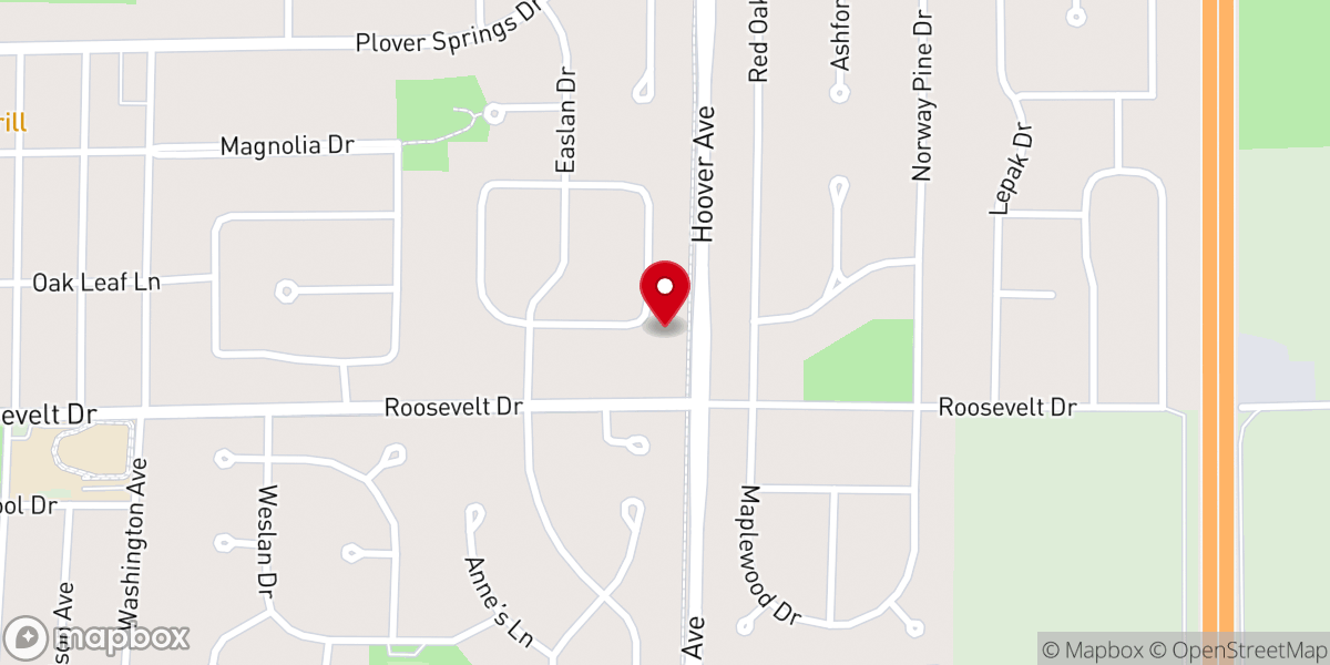Map showing location of Good Shepard Lutheran