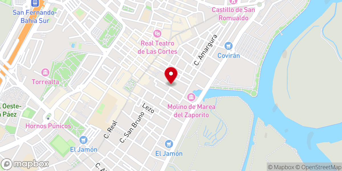 Map showing location of Adoración Eucarística Perpetua San Fernando