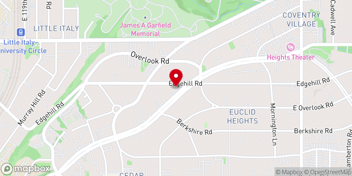 Map showing location of Saint Albans Episcopal Church