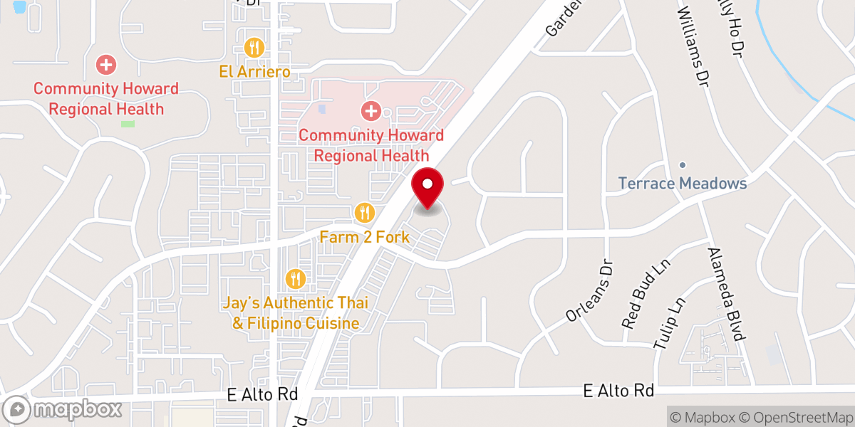 Map showing location of Saint Luke's