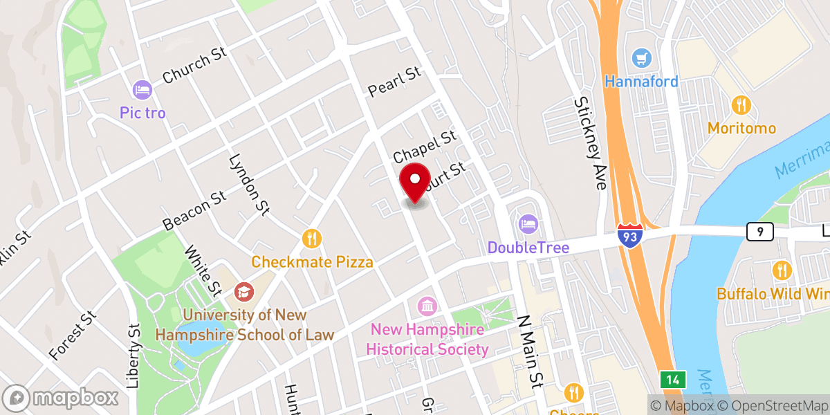 Map showing location of American Baptist Church