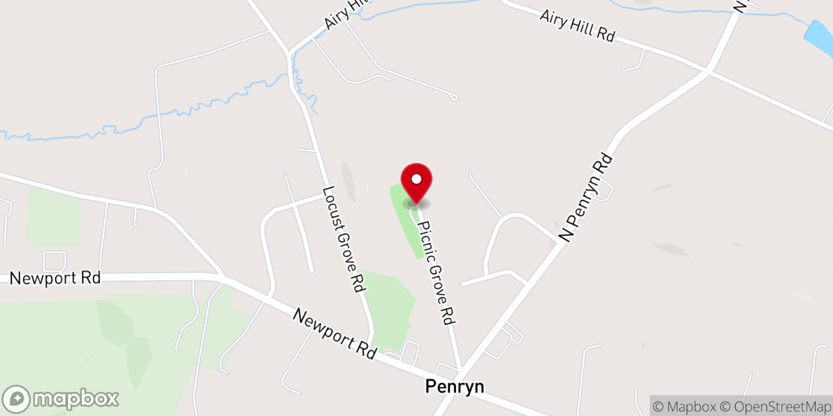Map showing location of Picnic Grove