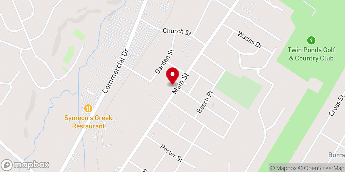 Map showing location of Christ The King Reformed Baptist Church