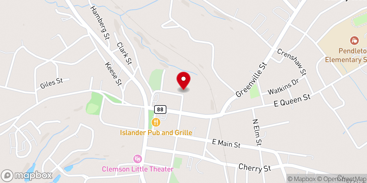 Map showing location of King Chapel AME Church