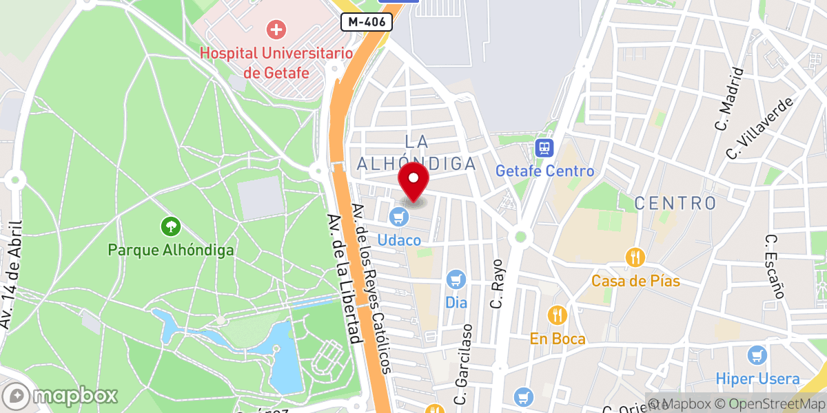 Map showing location of Parroquia de San Rafael Arcángel