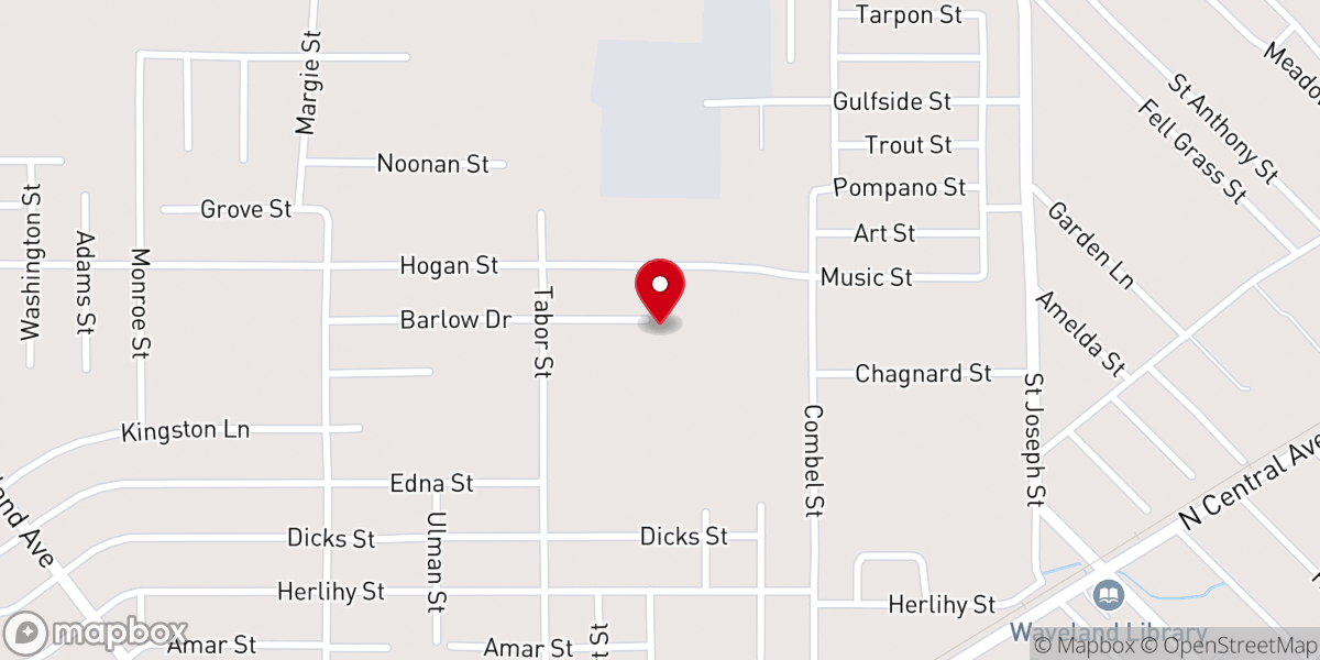 Map showing location of Gulfside Association of the United Methodist Church Inc