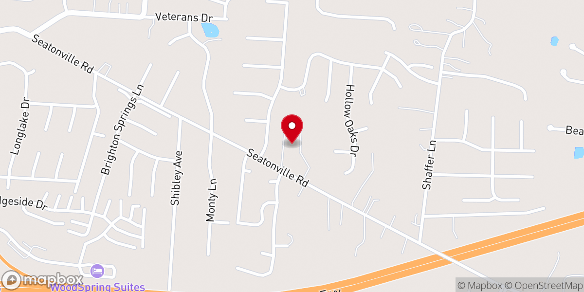 Map showing location of Trinity Church of Louisville