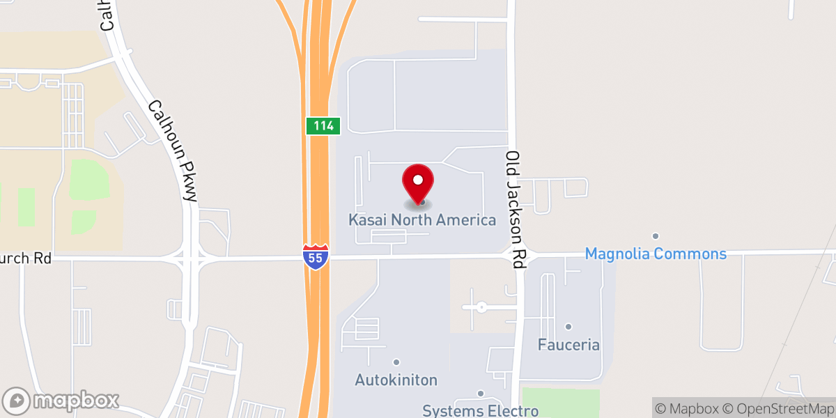 Map showing location of Kasai North America, Inc. Madison Plant