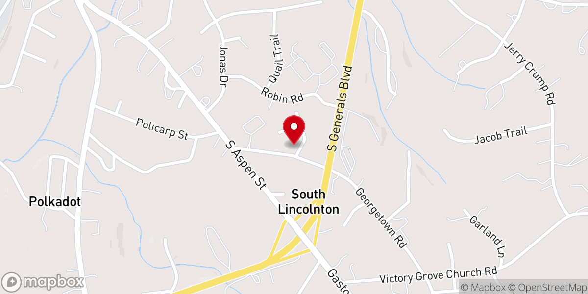 Map showing location of Herndon Chapel AME Zion Church