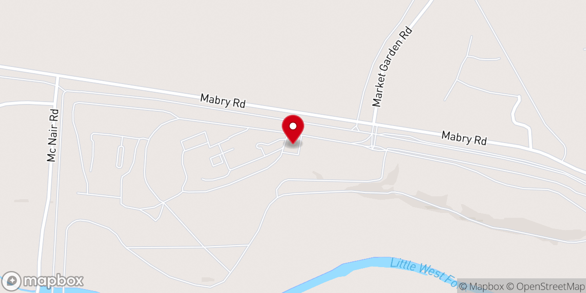 Map showing location of Hope Chapel