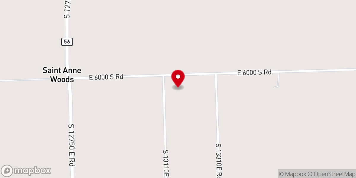 Map showing location of St Anne Woods Community Chapel