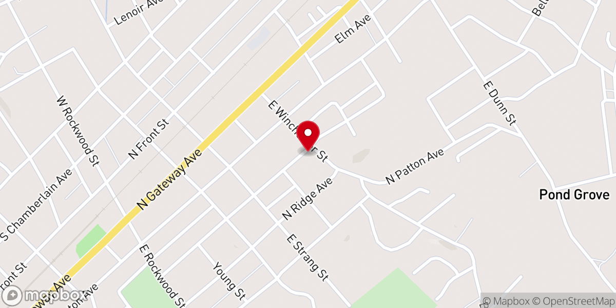 Map showing location of Bible Biker Church