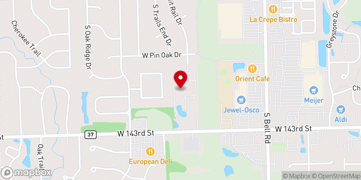 Map showing location of Saint Bernard's Catholic Church