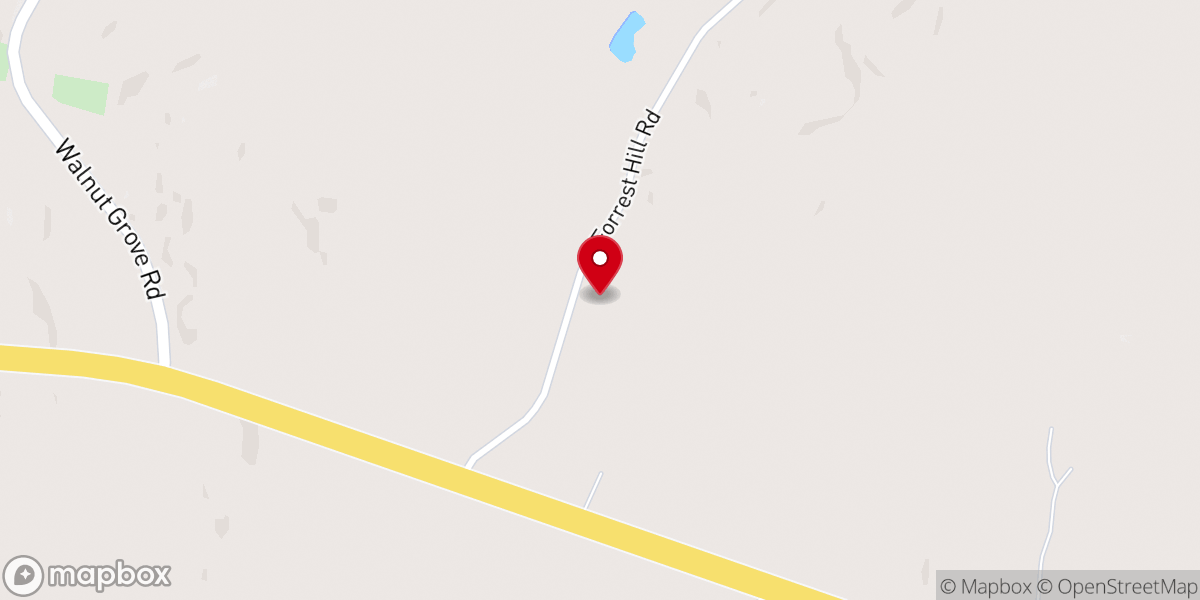 Map showing location of Forrest Hill Pentecostal Church