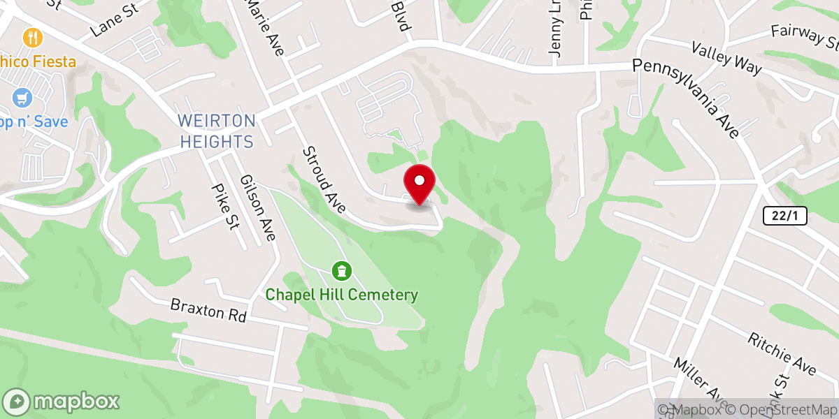 Map showing location of Sacred Heart of Mary Roman Catholic Church