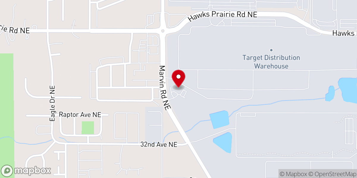 Map showing location of Gateway Christian Center
