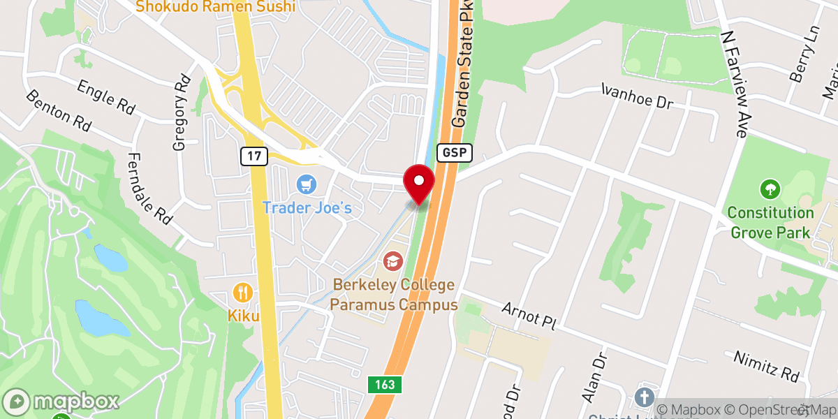 Map showing location of Korean Association of the United Methodist Church Inc