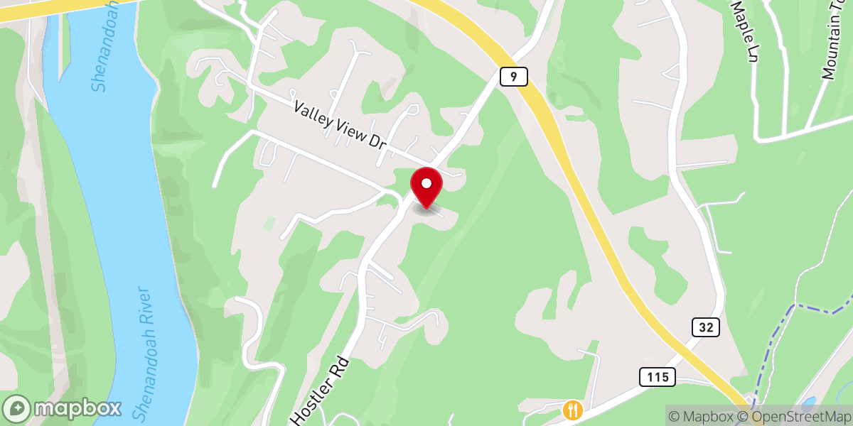 Map showing location of Daisy Chapel