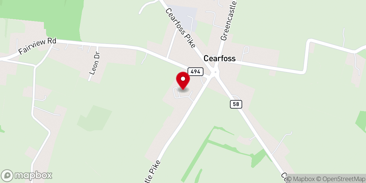 Map showing location of Broadfording Church of the Brethern