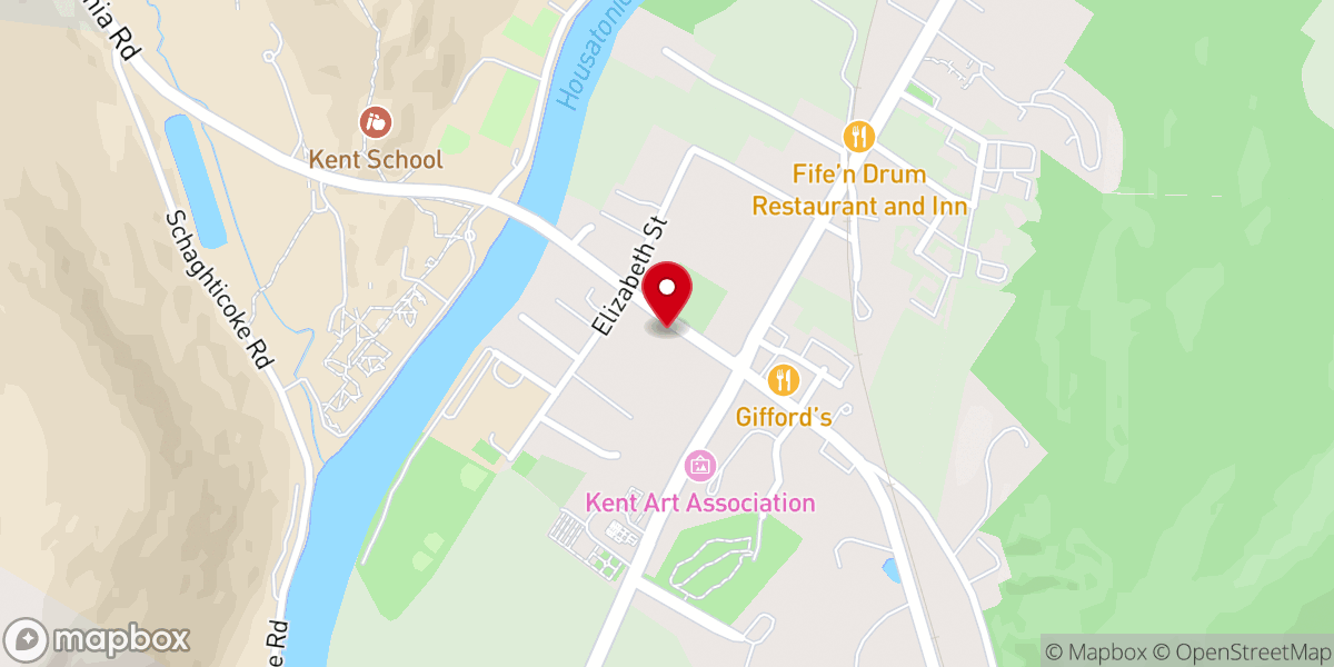 Map showing location of Sacred Heart Church