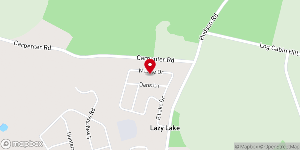 Map showing location of Saint Peters Friends Church