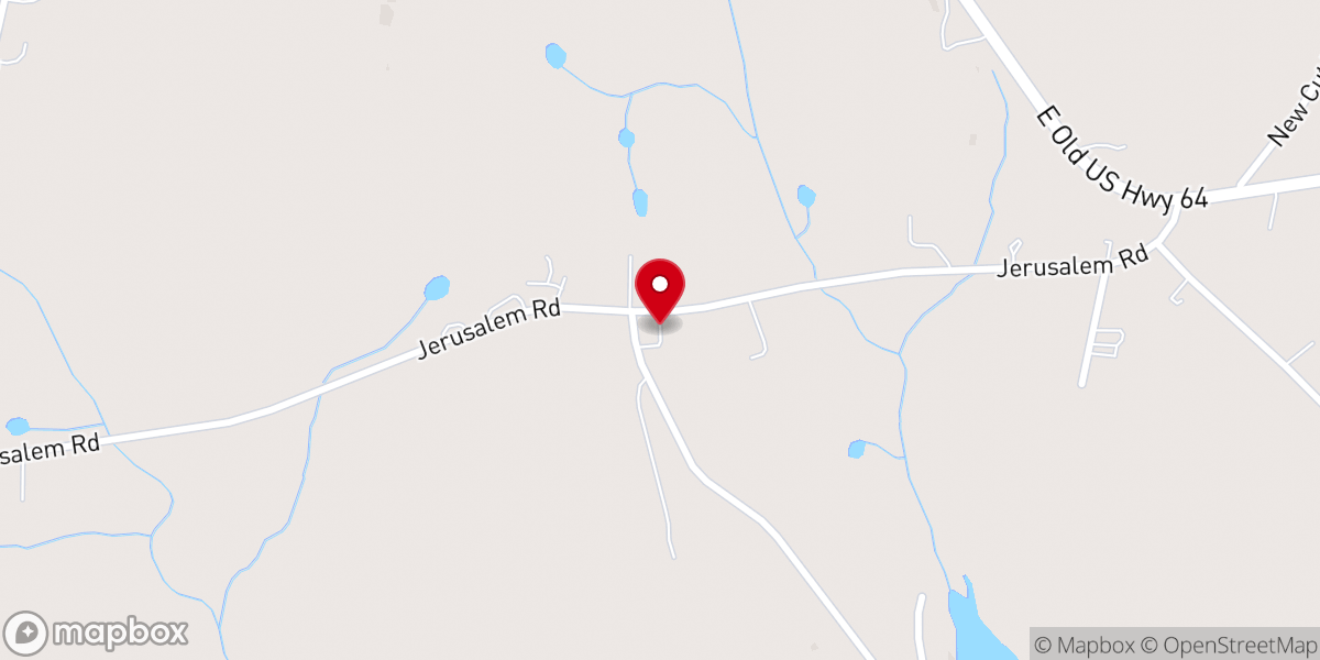 Map showing location of New Jerusalem United Church of Christ