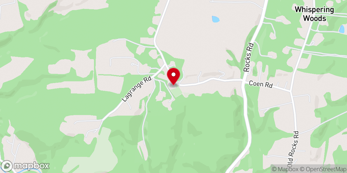 Map showing location of Chestnut Grove AME Church