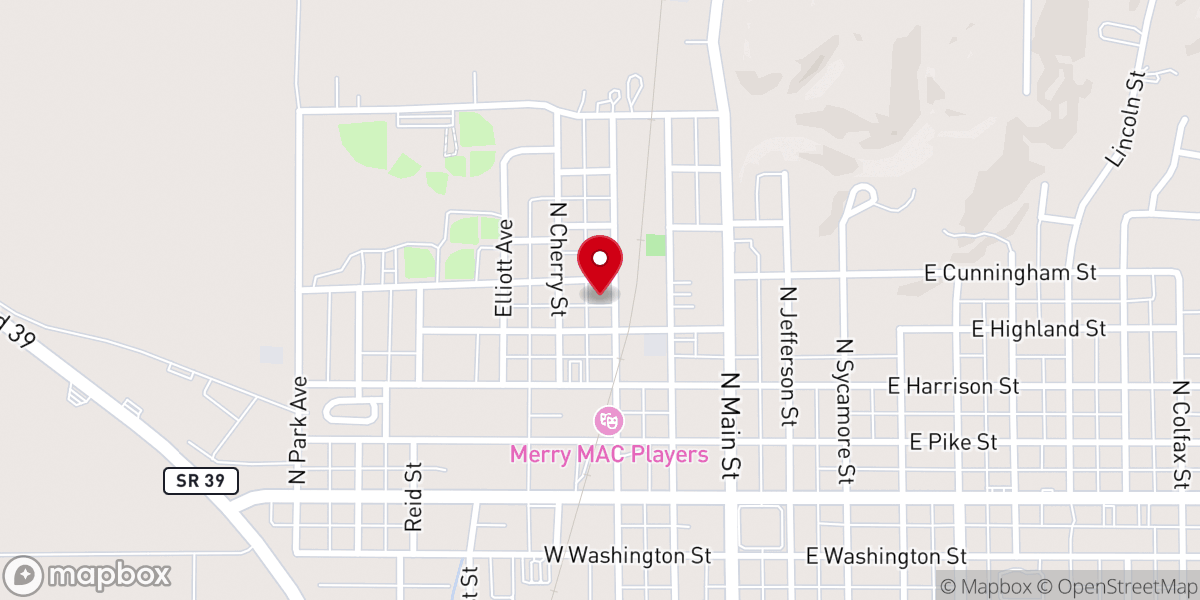 Map showing location of Gateway Chapel Holiness Church